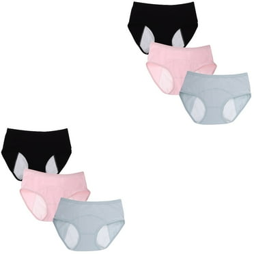 6 Pcs Girl's Physiological Pants Panties Thickened Period Useful Sanitary Menstrual Underwear Anti-leak Miss