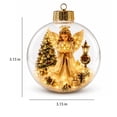 thumbnail image 4 of Fountwell Glowing Christmas Story Ornament 3.15in LED Light Up Holiday Ball for Tree Mantel, 4 of 5