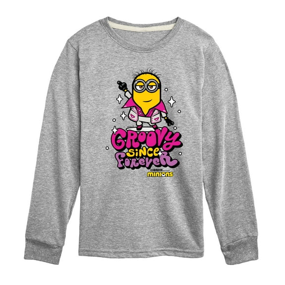Despicable Me Minions - Groovy Since Forever - Toddler & Youth Long Sleeve Graphic T-Shirt