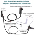 thumbnail image 3 of Earpiece Acoustic Tube Radio Ear Piece Two Way Headset With Mic Apx6000 Apx4000 Apx7000, 3 of 5