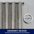 thumbnail image 6 of Subrtex Blackout Curtains Room Grommet Curtain Thermal Insulated Drapes, Set of 2, Light Grey, 53"x84", 6 of 8