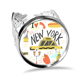 thumbnail image 1 of La ciudad de Nueva York la libertad illistration Unidos Anillo de compromiso de boda de amor ajustable Unbranded M, 1 of 3