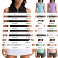 CFMIURAN Womens Tank Tops Crew Neck Summer Sleeveless Shirts Solid ...