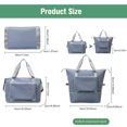 thumbnail image 2 of Bolsa de viaje plegable de gran capacidad, ligera, impermeable, para llevar en el equipaje de mano, 2 of 8