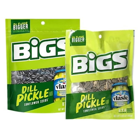 BIGS Sunflower Seeds Dill Pickle – 5-Pack Bundle (3.63 oz Each) | Bold Flavor, Roasted & Salted Sunflower Seeds for Snacking