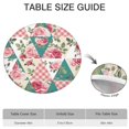 thumbnail image 6 of Pioneer Flower Floral Print Pattern Round Fitted Tablecloth with Elastic Edge,Dining Table Cover Waterproof,Outdoor Round Tablecloth for Camping,Dining,Indoor and Outdoor, 6 of 7