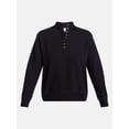 thumbnail image 6 of Scenario Women's and Women's Plus Waffle Knit Button Top with Long Sleeves, Sizes XS-4X, 6 of 6
