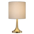 thumbnail image 3 of Evelyn&Zoe 14" Traditional Mini Accent Lamp with White Drum Linen Shade, 3 of 8