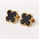 thumbnail image 3 of Elegant Four-Leaf Clover Stud Earrings - Stainless Steel with 14K Gold Plating - Perfect Gift for Women, 3 of 5