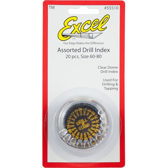 Assorted Drill Bit Set W/Dome Stand 20Pcs-
