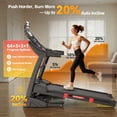 thumbnail image 6 of FaayFian Auto Incline Treadmill for Home, 5.1HP Folding Treadmill 400lbs Capacity, 0.6-12MPH, 64Programs, APP Control, Shock Absorption, Home&Office, 6 of 8