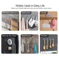 thumbnail image 5 of 20 Pack Heavy Duty Self Adhesive Hooks - 33lb Max, Transparent, Waterproof, Sticky Wall Hooks for Keys, Bathroom, Shower, Outdoor, Kitchen, Door, Home Improvement, Utility, 5 of 7
