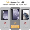 thumbnail image 2 of JETech Case for Samsung Galaxy Tab A9+ / A9 Plus 11-Inch 2023, Clear Transparent Hard PC Back, Protective Tri-Fold Stand Slim Tablet Cover, Auto Wake/Sleep (Black), 2 of 6