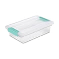 thumbnail image 2 of Sterilite Small Clip Box Clear Storage Tote Container w/ Latching Lid, 6 Ct, 2 of 4