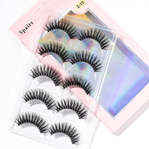 2023 nuevo 15-25mm 3D Faux Mink Hair Cross pestañas postizas 5/10 pares pestañas largas hechas a mano maquillaje grueso herramientas de extensión de belleza Tan Jianjun unisex