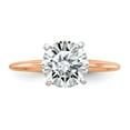thumbnail image 3 of 14k Rose Gold 2.0ct. 8mm Moissanite Solitaire Engagement Ring Size 7, 3 of 5