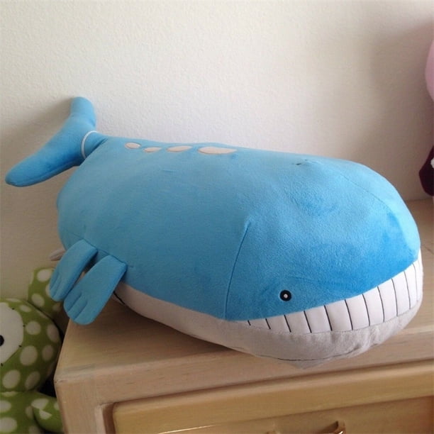 Ballena gigante rugiente ballena rey juguete de peluche ballena azul almohada grande almohada muñeca
