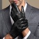 thumbnail image 3 of Nuevos guantes de primavera 2022, guantes de cuero auténtico para hombre, guantes negros de piel de oveja auténtica con pantalla táctil, guantes cálidos finos para conducir, 3 of 5