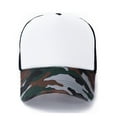 thumbnail image 4 of Prolriy Baseball Cap Hats for Men Women Unisex Camouflage Mesh Baseball Cap Hat Blank Visor Hat Trucker Hat White, 4 of 4