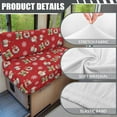 thumbnail image 6 of XYZCANDO Red Christmas Decor RV Camper Dinette Cushion Covers, Washable RV Couch Cushion Covers Dinette Booth Seats Stretchable Camper Seat Covers 1 Backrest Cover & 2 Bench Cover, 6 of 7