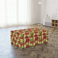 thumbnail image 3 of Flower Foldable Mattress, Gladiolus Pattern, 74.8" x 39.4", Yellow Coral and Green, by Ambesonne, 3 of 6