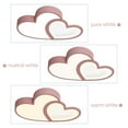 thumbnail image 3 of TFCFL Modern Heart Shape Ceiling Light LED Flush Mount Pendant Lamp Kids Room Lighting Fixture, 3 of 9