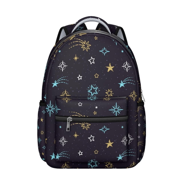 Celestial Galaxy Students Backpack Outer Space Nebula Cosmic Design, Durable and Adjustable Strap School Bag for Students