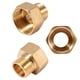 thumbnail image 1 of Adaptador reductor de buje hexagonal de montaje de tubería de agua de latón de 1 pieza 1/2 BSPT macho a 3/4 rosca hembra BSPT para conector rápido de gas de agua tubería Reductor, 1 of 8