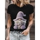 thumbnail image 5 of Cute Gnome Women's T-Shirt, Short Sleeve Tee Shirts Casual Tops Cute Style Crewneck T Shirt for Women, 5 of 8