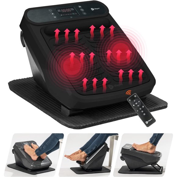 LifePro Foot Massager - Vibrating Foot Massage Machine - Under Desk Foot Massager for Calf, Legs, and Feet