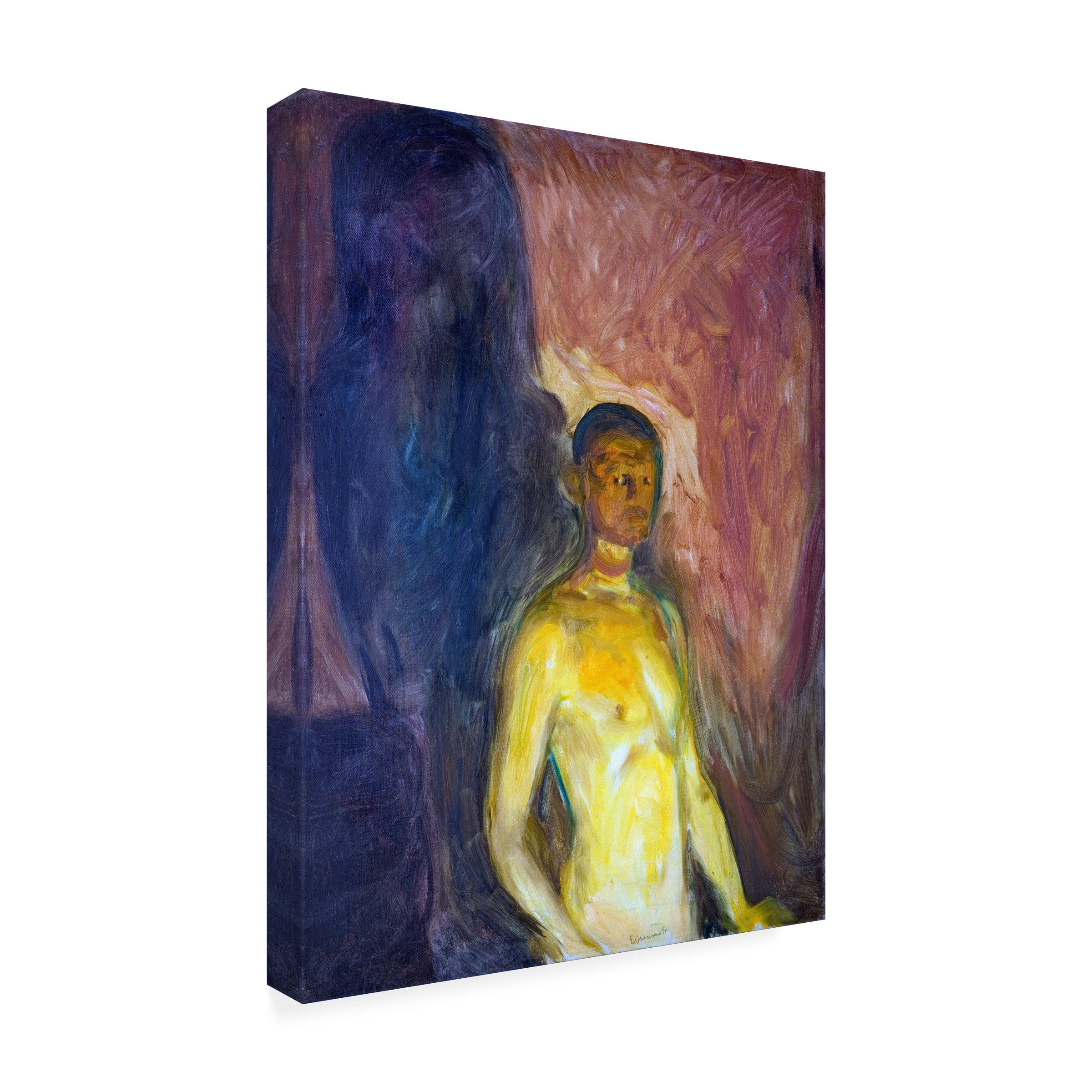 Edvard Munch 'Selfportrait In Hell' Canvas Art