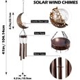 thumbnail image 3 of Carillón de viento Solar en movimiento Led Luna luz colgante impermeable al aire libre decorativo para jardín Patio cubierta JAMW Sencillez, 3 of 5
