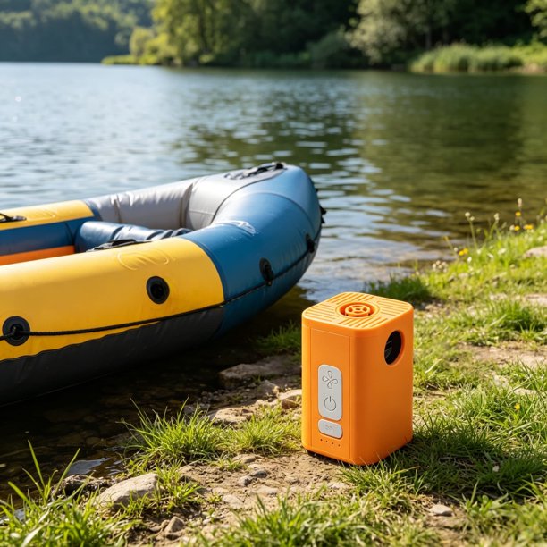 Portable Air Pump Rechargeable Inflator Deflator For Camping Double Mattress Blower For Pool Floats Air Bed Pump For Outdoor