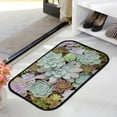 thumbnail image 2 of Floor Door Mats Bath Rugs Succulents Cactus , Entry Rug Non-Slip Washable Indoor Door Mat, Small Oriental Accent Throw Rug for Bedroom Kitchen Entryway Bathroom 36x24in Carpet Runner, 2 of 7