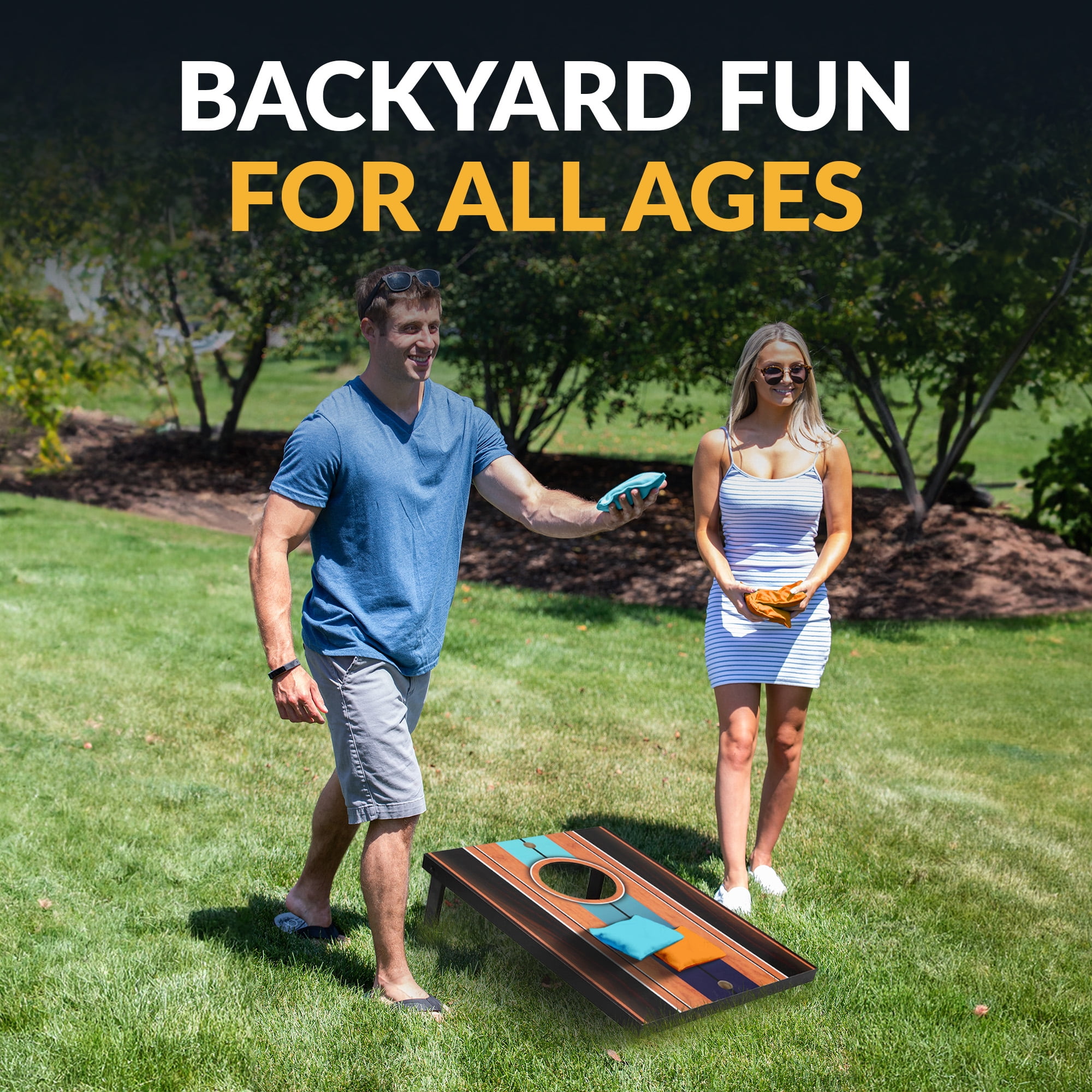 Hathaway Triple Play 3 in 1 Toss Game - Bean Bag, Washer, Ladder Toss