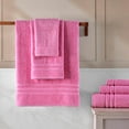 thumbnail image 3 of Hawmam Linen Pink Towels Set | 6-Piece 100% Turkish Cotton | 2 Bath Towels, 2 Hand Towels, 2 Washcloths | Soft, Plush, Fluffy, Quickdry, Super Absorbent | Hotel Quality, Spa, Gym, Dorm, Eco Friendly, 3 of 5