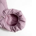 thumbnail image 4 of Ecqkame Girls Winter Down Coats Solid Color Hooded Zipper Heavyweight Jackets Mediun Length Casual Warm Outwear for 2-13 Years Purple 6-7 Years, 4 of 7
