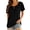 Black, variant on Aayomet Womens Tops Casual Womens Summer Floral Tops V Neck T Shirts Cute Short Sleeve Tunic,Pink XXL