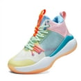 thumbnail image 1 of BINQER Zapatillas de baloncesto de caña alta for hombre con amortiguación de malla transpirable y suela antideslizante., 1 of 6