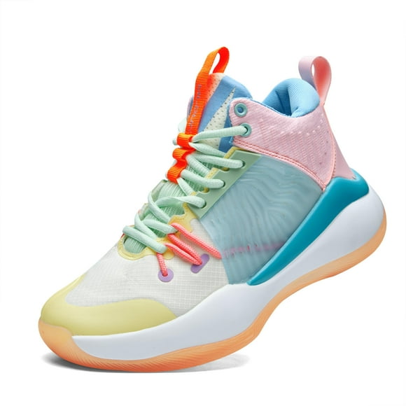 BINQER Zapatillas de baloncesto de caña alta for hombre con amortiguación de malla transpirable y suela antideslizante.