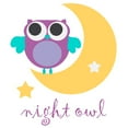 thumbnail image 3 of CafePress - Night Owl With Moon And Star Women's Light Paj - Women's Short Sleeve Print T-Shirt and Pants Light Cotton Pajama Set, 3 of 7
