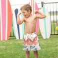thumbnail image 4 of FORMRS Boys Swim Trunks Quick Dry Mesh Liner Boardshorts Sizes XS-XL, Watercolor Butterflies, 4 of 7