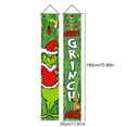 thumbnail image 3 of Cortina de puerta de monstruos navideños, tema festivo de 180x30cm para decoración de puertas navideñas, 3 of 7