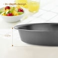 thumbnail image 3 of Chicago Deep Dish Pizza Pan Professional Non-Stick Round Pizza Tray for Home Kitchen Pizza Bakeware (9Inch, black)., 3 of 7