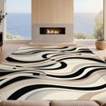 thumbnail image 2 of Design&I 8'x10' Washable Area Rug Abstract Geometric Fluid Motion Contemporary Inspired Lightweight for Living Room, Family Extra Large Skid-Resistant Low Profile, 2 of 7