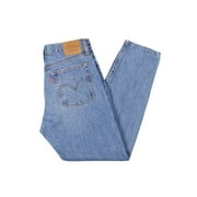 Levi's Womens Wedgie Icon Distressed Button Fly Tapered Leg Jeans