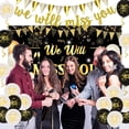 thumbnail image 4 of We Will Miss You Decorations Black and Gold We Will Miss You Backdrop Banner Good Luck Printed Balloons Gold Triangle Flag Banner for Going Away Farewell Retirement Graduation Party Decorations, 4 of 7