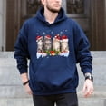 thumbnail image 5 of Cat Christmas Light Santa Hat Xmas Decorations Meowy Catmas – T-Shirt, Hoodie & Sweatshirt – Holiday Cat Lovers – Festive, 5 of 6