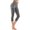 A-Grey2164, variant on SONXAHE Womens Solid Capri Leggings High Waist Stretch Cropped Workout Pant