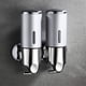 thumbnail image 2 of Inteprter Dispensador de jabón de ducha doble de acero inoxidable, soporte suave, caja de plástico Manual, accesorios de baño, suministros para el hogar Juegos de accesorios de baño Plata Inteprter HA011287-05B, 2 of 5